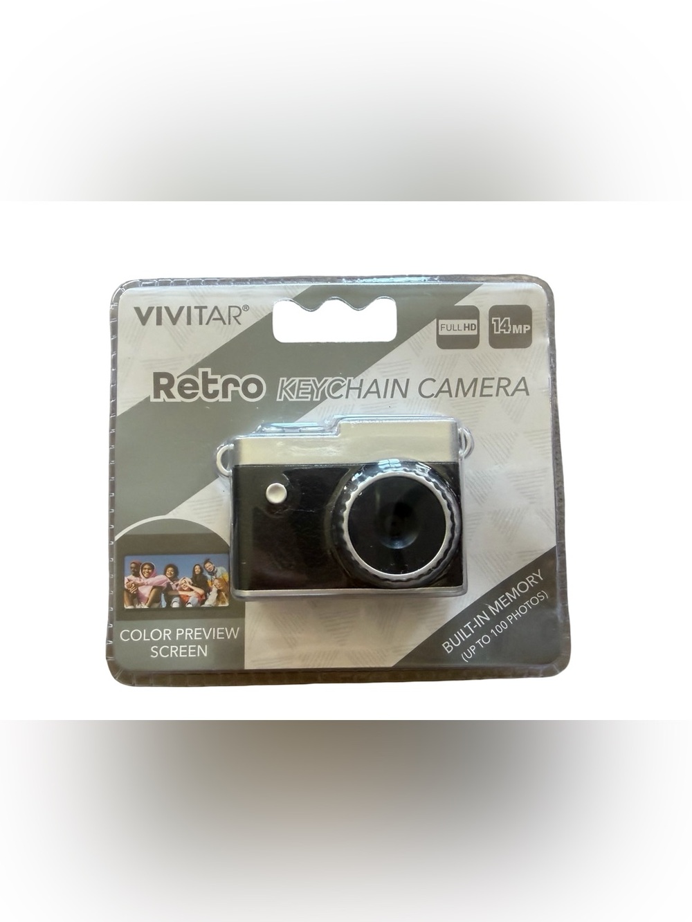 Retro Keychain Camera - Black & Silver